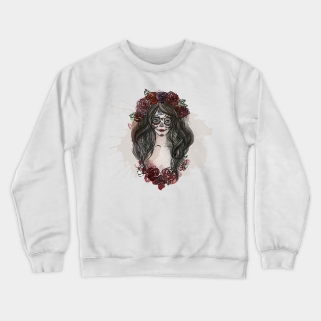 Halloween Lady Crewneck Sweatshirt by attire zone